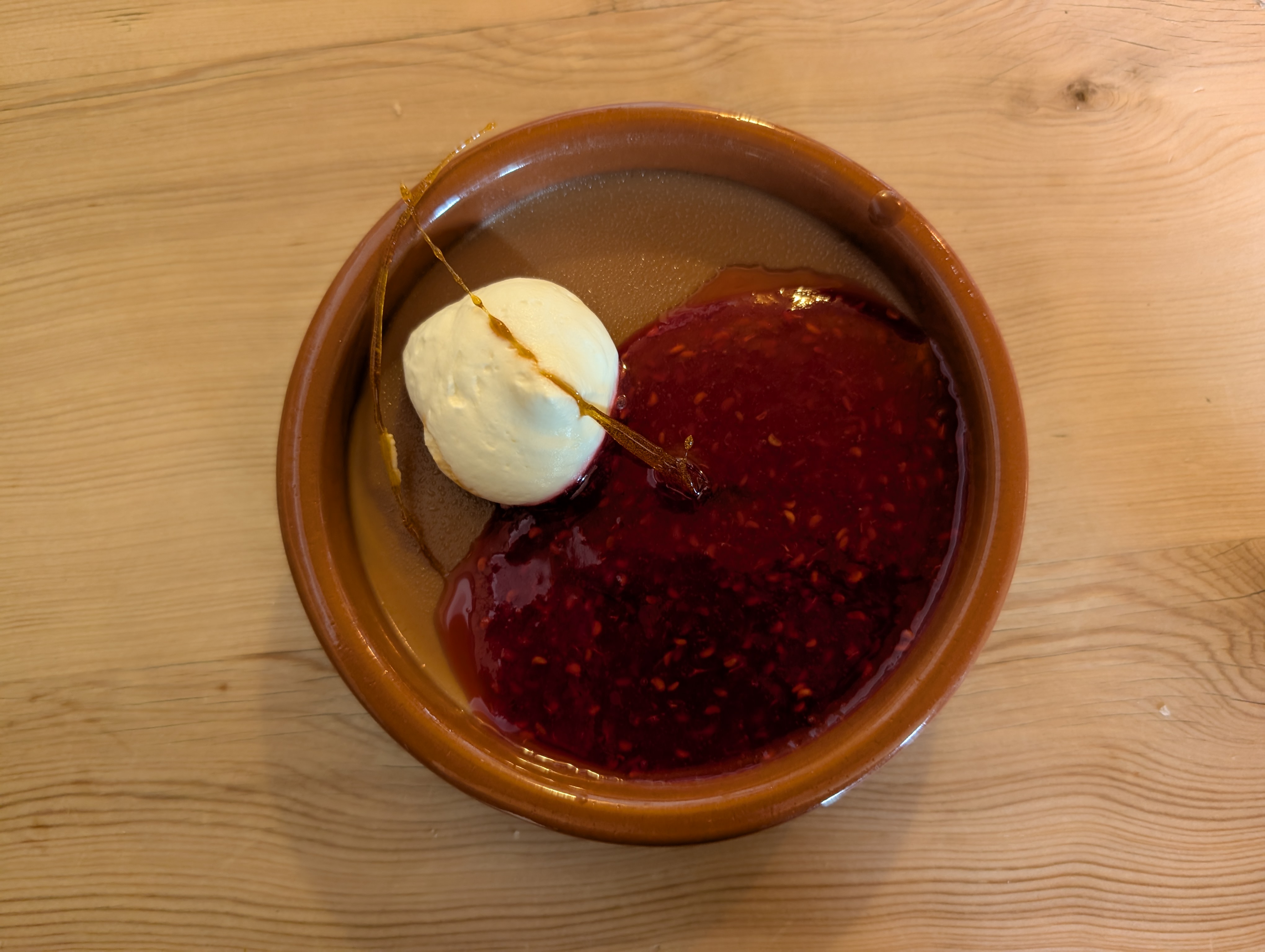 Raspberry gelato
