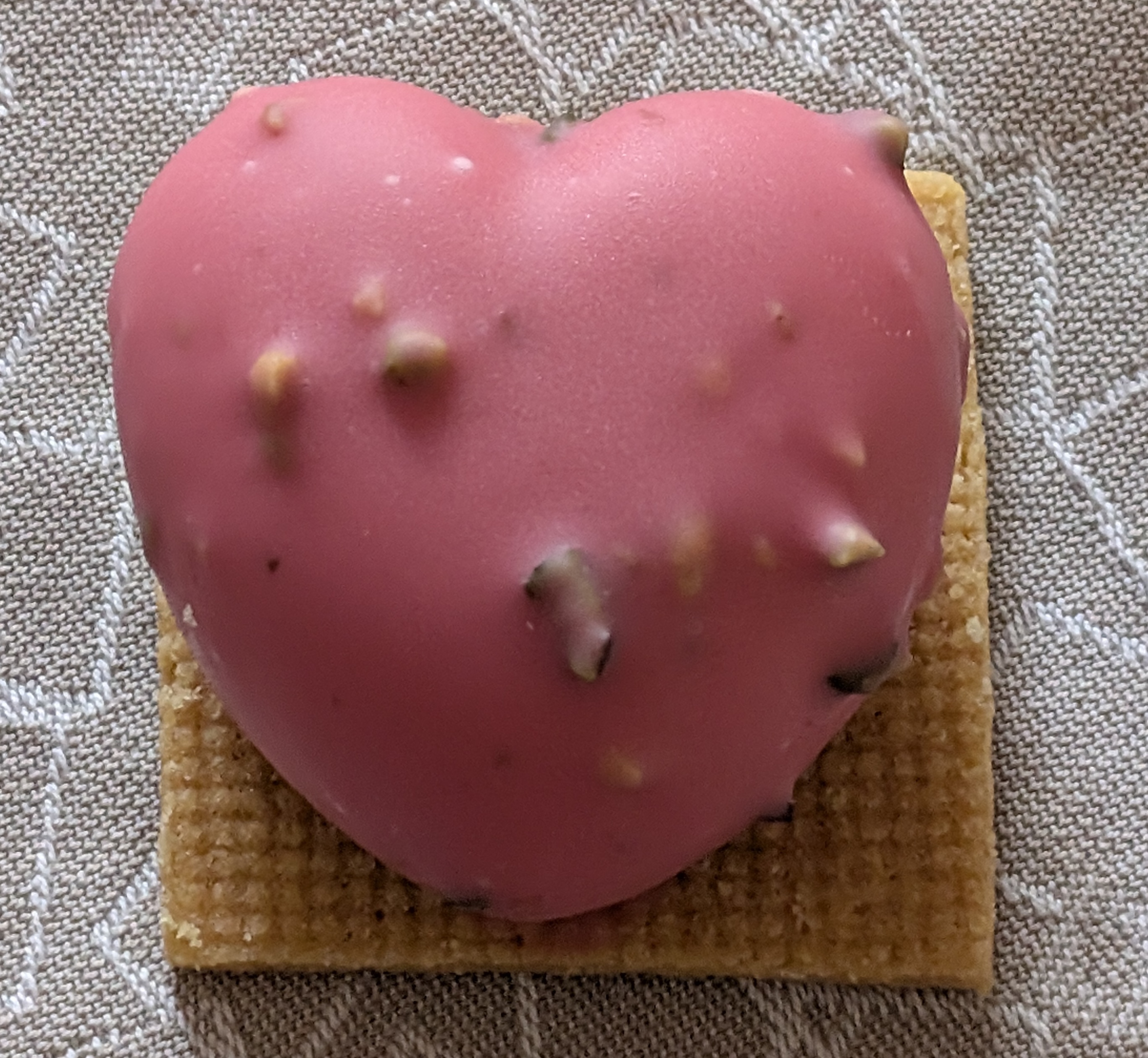 Heart-shaped pastry